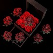 Large Red Rose Brooch